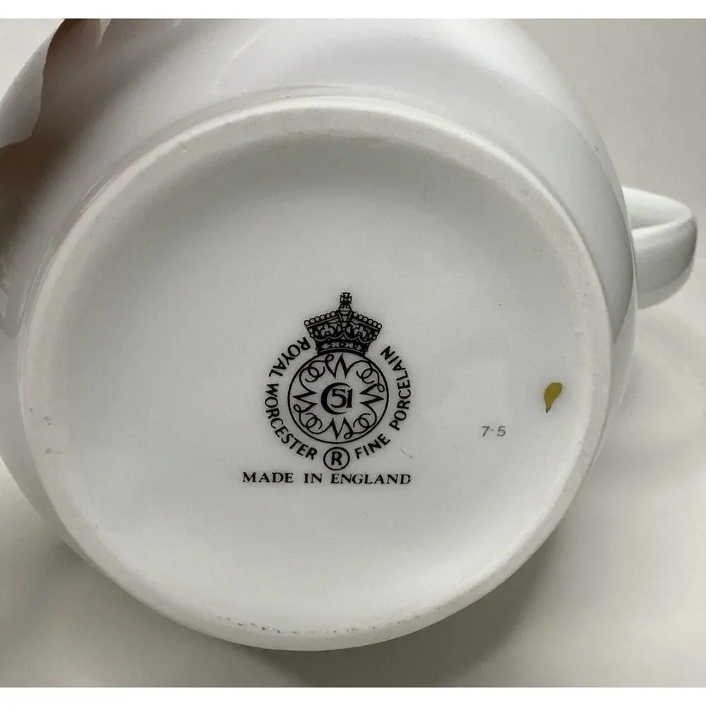 Royal Worcester ARCADIA (England) 1988 Coffee‎ Pot Excellent Condition